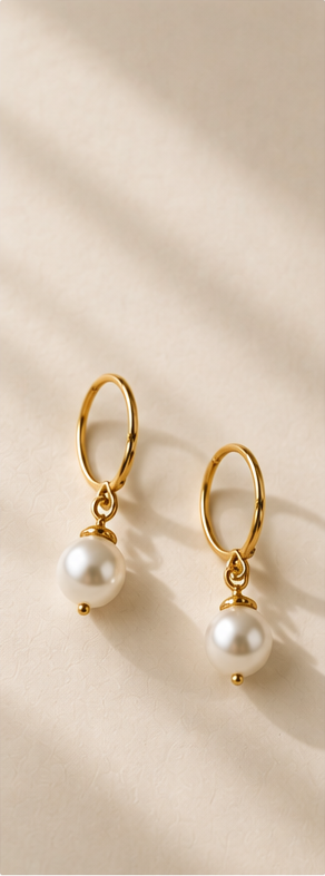 dsl style 05 pearl earrings